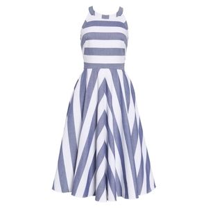 Eliza J Cotton Fit & Flare Dress